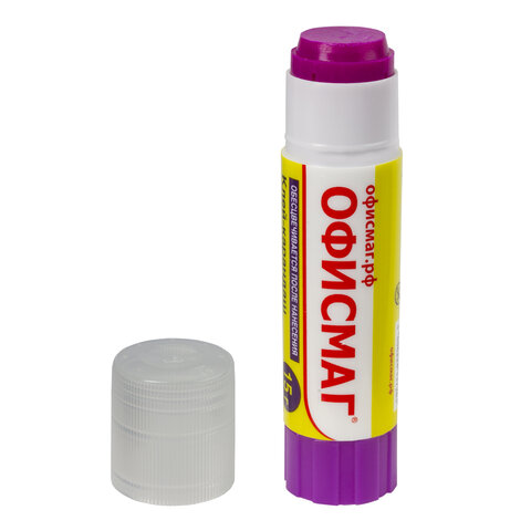 Клей-карандаш ОФИСМАГ 15 г, обесцвечивающийся после высыхания, 225963 - фото 4