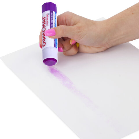 Клей-карандаш ОФИСМАГ 15 г, обесцвечивающийся после высыхания, 225963 - фото 7