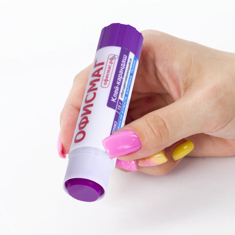 Клей-карандаш ОФИСМАГ 15 г, обесцвечивающийся после высыхания, 225963 - фото 6