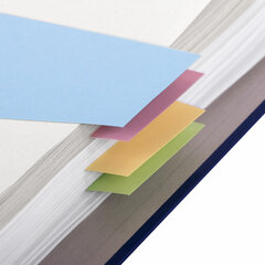 Разделители листов (трапеция 230&times;120&times;60 мм) картонные, КОМПЛЕКТ 100 штук, ассорти, BRAUBERG, 225972