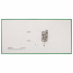 Папка-регистратор STAFF &laquo;Manager&raquo; с покрытием из ПВХ, 70 мм, без уголка, зеленая, 225981