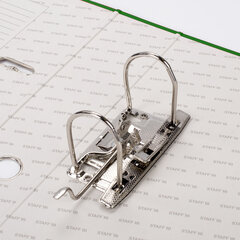 Папка-регистратор STAFF &laquo;Manager&raquo; с покрытием из ПВХ, 70 мм, без уголка, зеленая, 225981