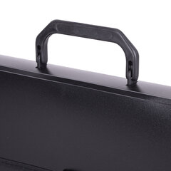 Папка-портфель пластиковая BRAUBERG ПРЕЗИДЕНТ А4 (390&times;260&times;40 мм), 3 отделения, черная, РОССИЯ, 226022