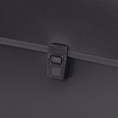 Папка-портфель пластиковая BRAUBERG ПРЕЗИДЕНТ А4 (390&times;260&times;40 мм), 3 отделения, черная, РОССИЯ, 226022