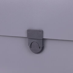 Папка-портфель пластиковая BRAUBERG &laquo;ПРОЕКТ&raquo;, А4 (330&times;240&times;35 мм), 13 отделений, серый, РОССИЯ, 226027