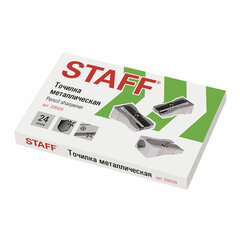 Точилка STAFF &laquo;Basic&raquo; PS-529, металлическая клиновидная, в картонной коробке, 226529