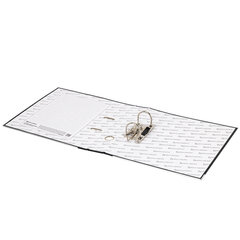 Папка-регистратор, покрытие пластик, 50 мм, ПРОЧНАЯ, с уголком, BRAUBERG, черная, 226589