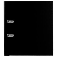 Папка-регистратор, покрытие пластик, 50 мм, ПРОЧНАЯ, с уголком, BRAUBERG, черная, 226589