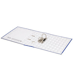 Папка-регистратор, покрытие пластик, 50 мм, ПРОЧНАЯ, с уголком, BRAUBERG, синяя, 226590