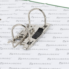 Папка-регистратор, покрытие пластик, 50 мм, ПРОЧНАЯ, с уголком, BRAUBERG, зеленая, 226591