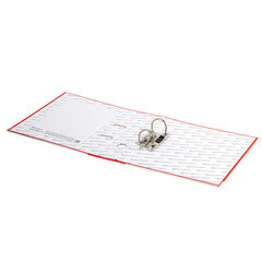 Папка-регистратор, покрытие пластик, 50 мм, ПРОЧНАЯ, с уголком, BRAUBERG, красная, 226592