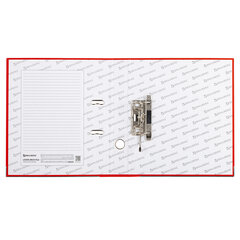 Папка-регистратор, покрытие пластик, 50 мм, ПРОЧНАЯ, с уголком, BRAUBERG, красная, 226592