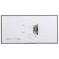 Папка-регистратор, покрытие пластик, 75 мм, ПРОЧНАЯ, с уголком, BRAUBERG, черная, 226595