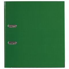 Папка-регистратор, покрытие пластик, 75 мм, ПРОЧНАЯ, с уголком, BRAUBERG, зеленая, 226597