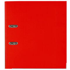 Папка-регистратор, покрытие пластик, 75 мм, ПРОЧНАЯ, с уголком, BRAUBERG, красная, 226598