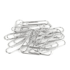 Скрепки большие 50 мм, STAFF &laquo;EVERYDAY&raquo;, никелированные, 50 шт., в картонной коробке, 226759