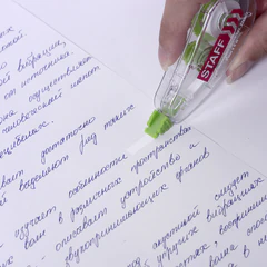 Корректирующая лента STAFF College, 5 мм х 6 м, корпус прозрачный, блистер, 226807