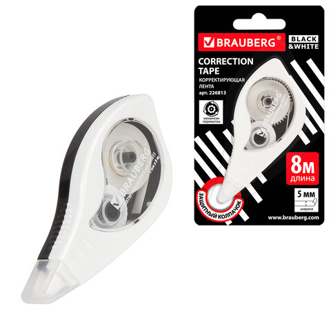 �������������� ����� BRAUBERG BLACK&WHITE, 5 �� � 8 �, ������ �����, �������� ���������, �������, 226813 �����