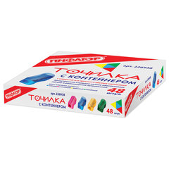 Точилка ПИФАГОР с контейнером, пластиковая, &laquo;Сундучок&raquo;, цвет корпуса ассорти, 226938