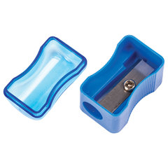 Точилка ПИФАГОР с контейнером, пластиковая, &laquo;Сундучок&raquo;, цвет корпуса ассорти, 226938