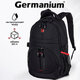 Рюкзак GERMANIUM "S-06" универсальный, уплотненная спинка, облегченный, черный, 46х32х15 см, 226953