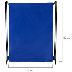 Мешок для обуви BRAUBERG ПРОЧНЫЙ, на шнурке, синий, 42&times;33 см, 227140