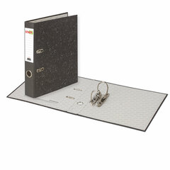 Папка-регистратор STAFF &laquo;Basic&raquo; БЮДЖЕТ с мраморным покрытием, 50 мм, без уголка, черный корешок, 227184