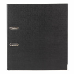 Папка-регистратор BRAUBERG с покрытием из ПВХ, 80 мм, с уголком, черная (удвоенный срок службы), 227189