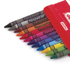 Восковые мелки ПИФАГОР &laquo;СОЛНЫШКО&raquo;, НАБОР 12 цветов, 227279