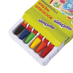 Восковые мелки утолщенные ЮНЛАНДИЯ &laquo;ЮНЛАНДИК И ИНДИЙСКИЙ СЛОН&raquo;, НАБОР 6 цветов, масляная основа, 227296