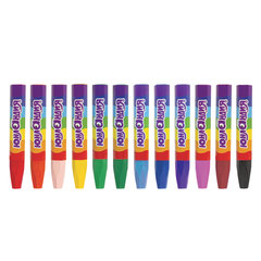 Восковые мелки утолщенные ЮНЛАНДИЯ &laquo;ЮНЛАНДИК И ИНДИЙСКИЙ СЛОН&raquo;, НАБОР 12 цв., масляная основа, 227297