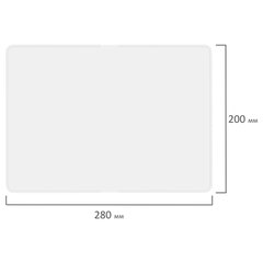 Доска для лепки А4, 280&times;200 мм, ПИФАГОР, белая, 227396