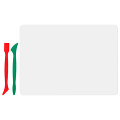 Доска для лепки А4, 280&times;200 мм, ПИФАГОР, белая, 2 стека, 227397