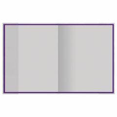 Обложка ПП со штрихкодом для тетрадей и дневников, КЛЕЙКИЙ КРАЙ, 70 мкм, 215&times;360 мм, универсальная, прозрачная, ПИФАГОР, 227410