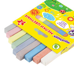 Мел цветной квадратный 9 штук, ЮНЛАНДИЯ &laquo;ЮНЛАНДИК И ОКРУЖАЮЩИЙ МИР&raquo;, картонная упаковка, европодвес, 227443