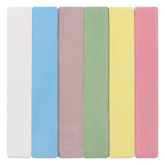 Мел цветной квадратный 6 штук, ЮНЛАНДИЯ &laquo;ЮНЛАНДИК И ОКРУЖАЮЩИЙ МИР&raquo;, картонная упаковка, европодвес, 227447