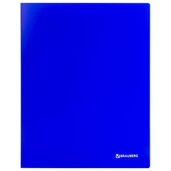 Папка с металлическим скоросшивателем и внутренним карманом BRAUBERG &laquo;Neon&raquo;, 16 мм, синяя, до 100 листов, 0,7 мм, 227467