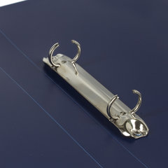 Папка на 2 кольцах BRAUBERG &laquo;Office&raquo;, 25 мм, синяя, до 170 листов, 0,5 мм, 227494