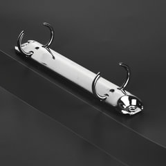 Папка на 2 кольцах BRAUBERG &laquo;Office&raquo;, 25 мм, черная, до 170 листов, 0,5 мм, 227495