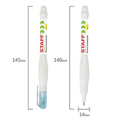 Ручка-корректор STAFF &laquo;EVERYDAY&raquo;, 5 мл, металлический наконечник, круглый корпус, 227567