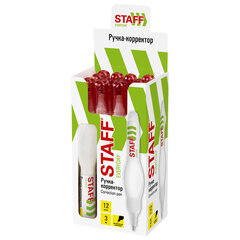 Ручка-корректор STAFF &laquo;EVERYDAY&raquo;, 3 мл, металлический наконечник, 227570