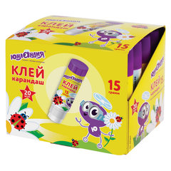 Клей-карандаш ЮНЛАНДИЯ &laquo;ЮНЛАНДИК И БОЖЬЯ КОРОВКА&raquo;, 15 г, улучшенный, 227611