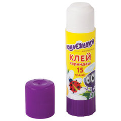 Клей-карандаш ЮНЛАНДИЯ &laquo;ЮНЛАНДИК И БОЖЬЯ КОРОВКА&raquo;, 15 г, улучшенный, 227611