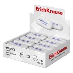Ластик ERICH KRAUSE &laquo;Balance&raquo;, 50&times;23&times;9 мм, белый, овальный, 34638