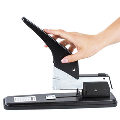 Степлер МОЩНЫЙ №24/<wbr/>6-23/<wbr/>24 металлический BRAUBERG &laquo;Heavy duty&raquo;, до 200 листов, черный, 227660