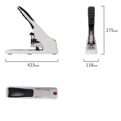 Степлер ЭНЕРГОСБЕРЕГАЮЩИЙ МОЩНЫЙ №24/<wbr/>6-23/<wbr/>17 BRAUBERG &laquo;Easy Press&raquo;, до 120 листов, БЕЗ УСИЛИЙ, 227664