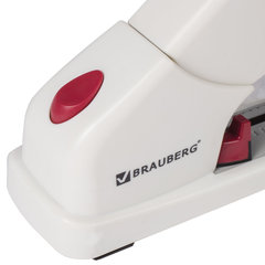 Степлер ЭНЕРГОСБЕРЕГАЮЩИЙ МОЩНЫЙ №24/<wbr/>6-23/<wbr/>17 BRAUBERG &laquo;Easy Press&raquo;, до 120 листов, БЕЗ УСИЛИЙ, 227664