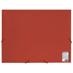 Папка на резинках BRAUBERG &laquo;Office&raquo;, красная, до 300 листов, 500 мкм, 227711