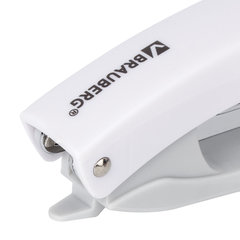 Степлер №10 BRAUBERG &laquo;Original&raquo;, до 12 листов, с антистеплером, белый, 227769