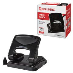Дырокол металлический BRAUBERG &laquo;PN-150M&raquo;, до 35 листов, черный, 227788